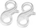 2 Pieces Lobster Clasp 925 Sterling Silver Double Opening Lobster Clasp Lock Bracelet Extender Clasps Necklace Connector for DIY Jewelry Repair Ki...