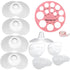 Nipple Shields for Nursing Newborn | Four Nipple Shields with Two Carrying Cases and Measuring Card | (20mm) Contact Nipple Shields for Breastfeed...