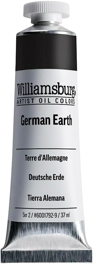 Williamsburg Artist Oil Colors by GOLDEN, German Earth, 37 ml tube, Professional Oil Paint, Opaque...
