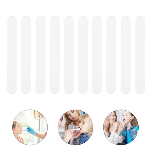 25pcs Depressors Stir Sticks Reusable Applicator Sticks Stirring Stick Tool for Laboratory White Plastic Scraper...