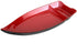 Happy Sales HSSB-10RB, Sushi Boat Shape Plate Sushi Sashimi Serving Plate Melamine Plastic Tray 10 x 4.5 Inch (Red Black)...