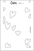 A6 Layered Stencils 4PK Mark Making Hearts by Kath Breen...