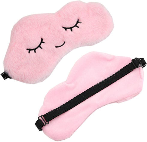 HappyDaily Beautiful and Comfortable Sleep Masks - Set of 3(Cloud - Pink/Blue/White)...