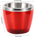 Red Wine Bucket, Mini Stainless Steel Beer Bucket Versatile Ice Bucket for Champagne Beer Cooler Party Bucket for Home Kitchen Bar KTV Hotel Red...