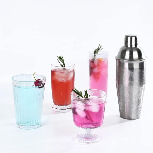 Bar Cocktail Shaker, 24 oz Martini Shaker Drink Mixer with Built-In Strainer for Bartending – Stainless Steel Bartender Shakers for Mixed Drinks M...