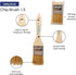 Pro Grade - Chip Paint Brushes - 12 Ea 1.5 Inch Chip Paint Brush Light Brown...