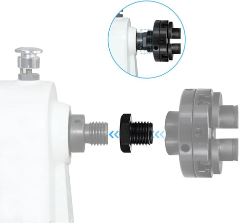 Woodworking Lathe Headstock Spindle Adapter M18x2.5mm to 1"x8TPI Thread Chuck Insert Adapter Turning Tool Accessories...