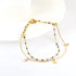 18K Gold Plated Smile Charms Anklet Bracelet for Women, Boho Multi Color Beads Link Anklets Moon Star Layered Beach Anklets Summer Jewelry Gift...