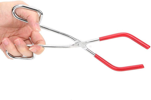 Lab Beaker Tongs Lab Tool Supplies 9.8in Length with Rubber Coated Ends for 50mL - 1000mL Capacity Beaker...