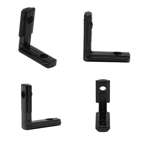 24pcs 2020 Extrusion Connector Bracket Joint Extruded Aluminum Hardware T-Slot Accessories V-Slot with Screws for 8020 Aluminum Profile 3D Printer...
