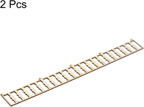 MECCANIXITY 2pcs 7.76 Inch Miniature Garden Fence, Mini Ornament Wood Picket Fence Decorative for Dollhouse Home DIY, 0.08" Wood Simple Style...