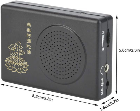 Yosoo Portable Automatic Buddha Praying Player, Easy to Carry, Black Buddha Machine for Home Office Travel Outdoor Buddha Music Player Buddha Chan...