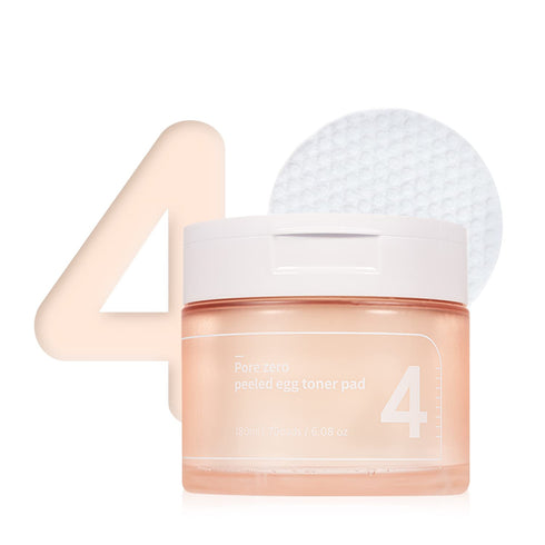 numbuzin No.4 Pore Zero Peeled Egg Toner Pad | Gentle Exfoliator, PHA, LHA, Makeup Skin Prep, Panthenol, Korean Skin Care for Face | 70 pads/6.42 ...