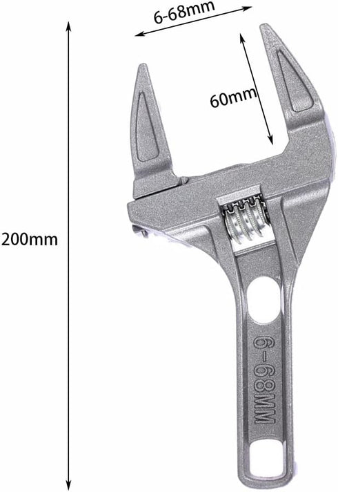 Wrench Short Shank 6-68 mm Large Openings Bathroom Aluminum Alloy Spanner Wrenches Repair Tool for Washbasin,Tube,Nut Disassembly....