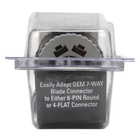 Reese Towpower 85350 7-Way to 6-Pin & 4-Way Flat Trailer Wiring Adapter with LED Circuit Tester, Designed for 12 Volt Systems, Corrosion Resistant...