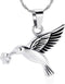 constantlife Hummingbird Cremation Jewelry Keepsake Stainless Steel Human Pet Urn Necklace for Ashes for Women Men Memorial Pendant...