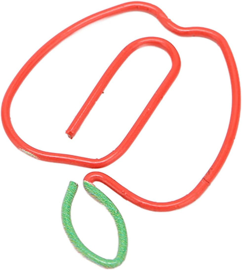 100Pcs Fruit Shape Paperclips, Cute Shaped Paper Clips Great Gifts Nonskid Paper Clips for Office Teacher...