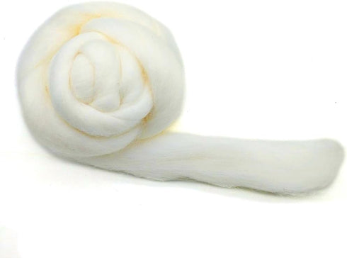 Artec360 Needle Felting Wool Roving 3.5 Ounce Merino 70's Grade Super Soft Wholesale Wool Top Roving Fiber for Happy Felter (1)...