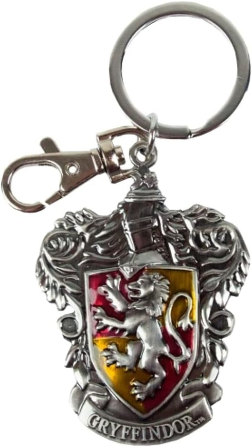 International Harry Potter Gryffindor School Crest Pewter Keychain...