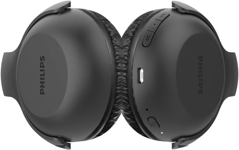 PHILIPS UpBeat UH202 Wireless Bluetooth On Ear Stereo Headphone, with up to 15 Hours Playtime and Flat Folding (TAUH202BK)...