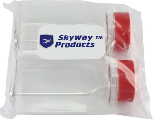 Skyway Supreme Large 16 OZ Plastic Spice Bottles Seasoning Containers Jars - Flap Cap Pour and Sifter Spice Shaker - Refillable Perfect For Storin...
