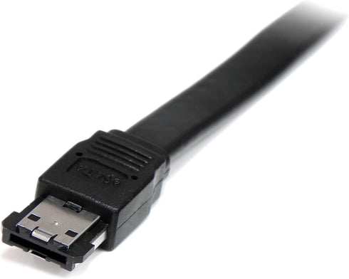 StarTech.com Shielded External eSATA Cable - eSATA cable - Serial ATA 150 - eSATA (M) to eSATA (M) (3 ft) - black (ESATA3)...