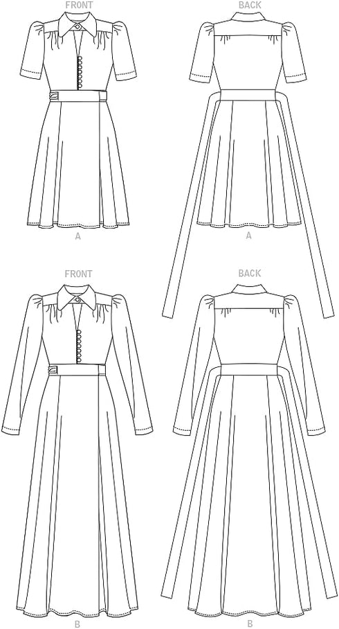 Vogue Misses' Dress Sewing Pattern Kit, Design Code V1908, Sizes S-M-L-XL-XXL, Multicolor...