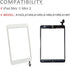 for iPad Mini 1/iPad Mini 2 Screen Replacement,A1432 A1454 A1455 A1489 A1490, Touchscreen Digitizer (White), with Home Button, Full Repair Kit...