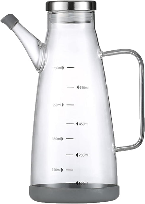 Oil Dispenser for Kitchen?25OZ Oil Bottles Cooking Oil Dispenser with Drip Free Spout and Non Slip Bottom Fits in Home,Kitchen,Barbecue,Party (750...