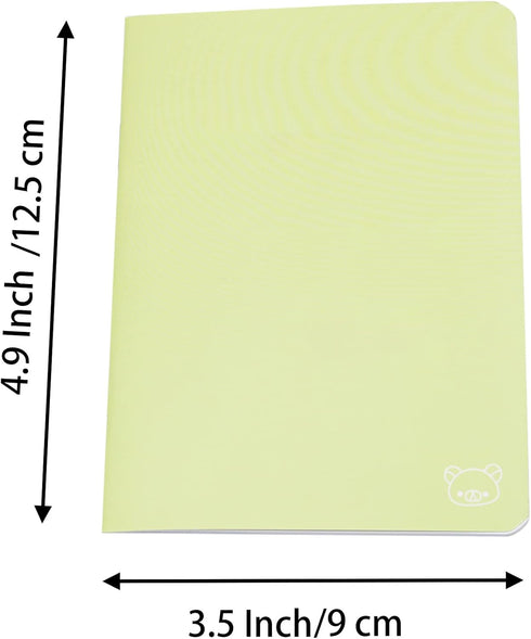 Yansanido 12 Pcs 4.9 Inch x 3.5 Inch Pocket Notebook 24 Sheets (48 Pages) 7mm College Ruled Portable Steno Notebooks Mini Notepads (12)...
