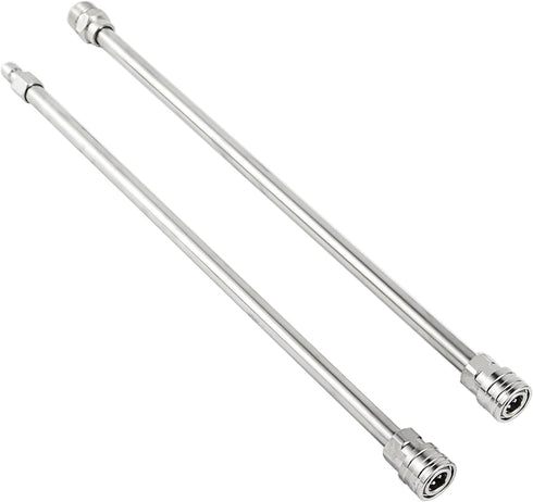 Pressure Washer Extension Wand Set Upgraded, Replacement Lance for Power Washer, M22 to 1/4 Inch Quick Connect, Stainless Steel, 2 Pack, Each 17 I...