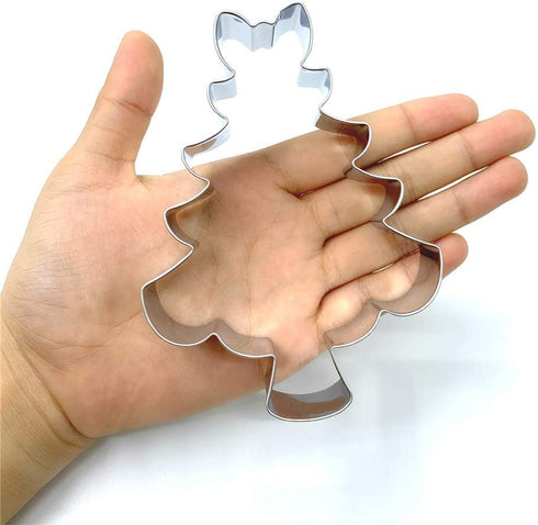 LILIAO Christmas Tree with Bow Cookie Cutter - 3.4 x 4.5 inches - Stainless Steel...