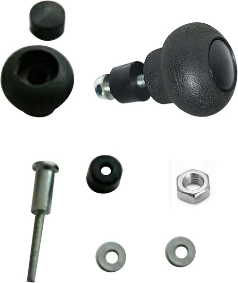 RUIFUU 2Pcs Steering Wheel Knob Spinner, Steering Wheel Power Handle Spinner Knob Turning Aid Ball Tractor Forklift Accessories for Tractors, Fork...