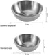 8 Pack 3.5inch Stainless Steel Sauce Dishes Mini Individual Saucers Bowl Round Seasoning Dishes Sushi Dipping Bowl Appetizer Plates, Sliver...