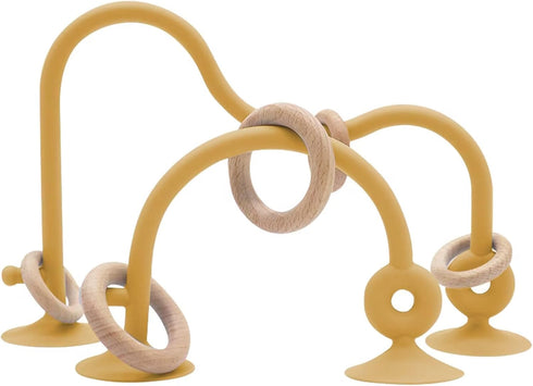 High Chair Toys with Suction Cups For Infant Toddlers Silicone Suction Cup Montessori Educational Teething Toys for Babies Ages 0-6 M+ Baby Teethi...