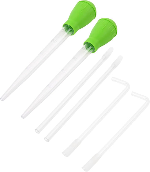 2 Set Manual Fish Tank Cleaning Tools with Extension Pipe and L Shaped Extension Pipe,30ml Aquarium Water Changer,28.9 Inches Siphon Dropper for F...
