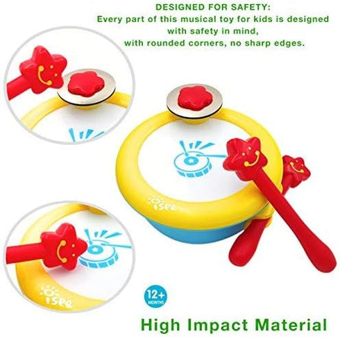 ISEE Baby Toys, Musical Toys for Toddlers, Educational Toys for 2 Year Old Girls, Toddler Toys for Girls Age 2, Kids Drum Set Baby Boy Toys Develo...