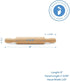 Wooden Mini Rolling Pin, 5 Inches Long, Pack of 6, Great for in The Kitchen, Play-doh, Crafting and Imaginative Play, by Woodpeckers...