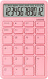 UNIONE Pocket & Desktop Pink Calculator with a Bright LCD, Dual Power Handheld Desktop. Color. Business, Office, High School...