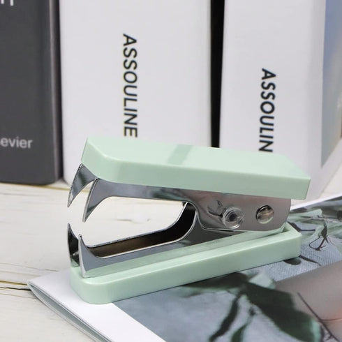 Clear Acrylic Stapler Mint Green Desktop Staple Remover Tool for Standard 24/6 or 26/6 Staples, Acrylic Office Desk Accessories for Women (Mint Gr...