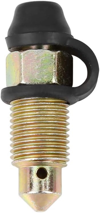 2Pcs M10x1mm Banjo Bolt Bleeder Screw with Cap for Motorcycle Brake Master Cylinder...