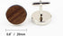 Rustic Walnut Wooden Round Cufflinks Tie Clips Set for Men with Wooden Organizer Box...