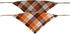 Fall Dog Bandana Autumn Thanksgiving Plaid Reversible Triangle Bibs Scarf Accessories for Dogs Pets...