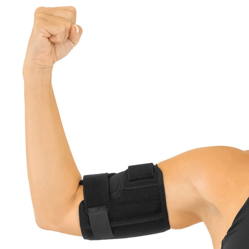Vive Bicep Brace Compression Sleeve for Tendonitis - Upper Arm Tricep & Bicep Support Brace for Pain Relief - Comfortable, Lightweight, & Adjustab...