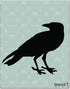 Stencil1 Raven Stencil 8.5 x 11 - Durable Quality Reusable Stencils for Drawing Painting - Bird Stencil Animal Nature Halloween Decorating Items a...