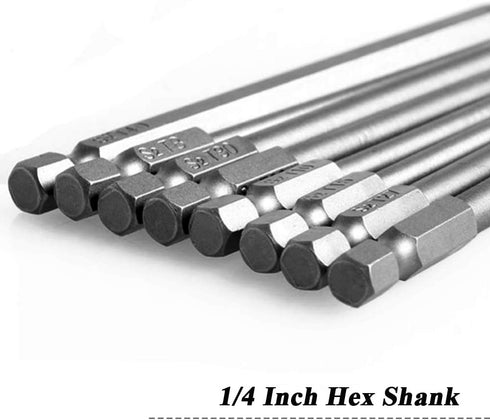 Mesee 8Pcs Magnetic Torx Head Screwdriver Bits with 1/4 Inch Shank, T8-T40 S2 Steel Star Torx Screwdriver Bit Set for Woodworking Home Repairing T...