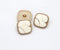 5 Pcs Round Metal Pattern Button for Clothes Sewing Crafts Decoration(White,21mm)...