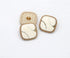 5 Pcs Round Metal Pattern Button for Clothes Sewing Crafts Decoration(White,21mm)...