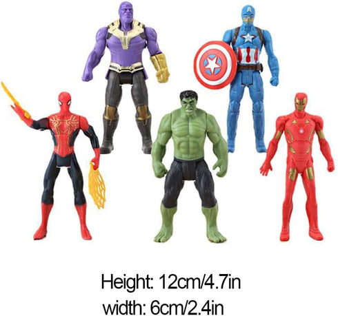 5pcs Collectible Super Hero Series Exclusive Figure Set, 4.7-Inch Action Figures...