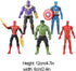 5pcs Collectible Super Hero Series Exclusive Figure Set, 4.7-Inch Action Figures...